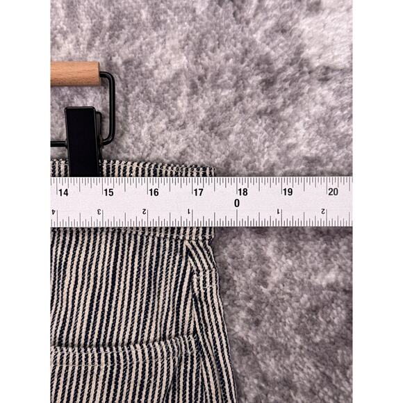 You Must Create Pants Large Mens YMC Cotton Linen Railroad Striped Cropped - Picture 3 of 7